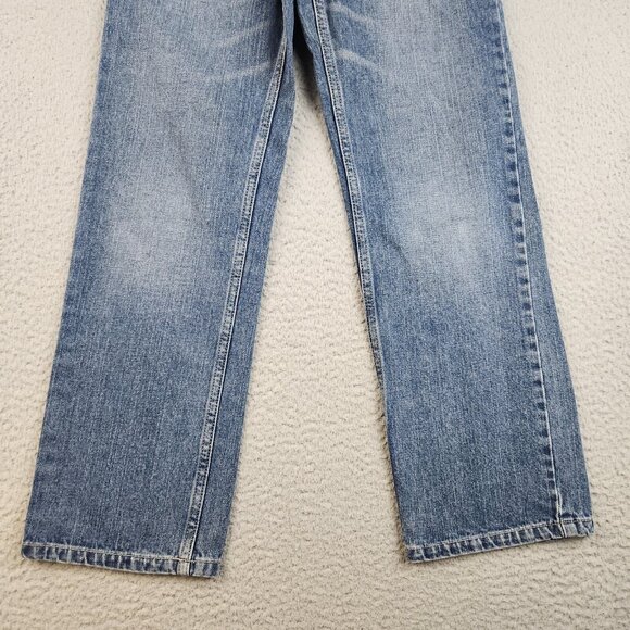 Y2K Urban Pipeline Jeans Boys 10 Blue Straight Leg Relaxed Skater Denim Pants - Picture 6 of 12